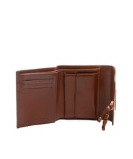 THE BRIDGE ELBA Portofel mediu din piele BROWN - Portofele femei - 2