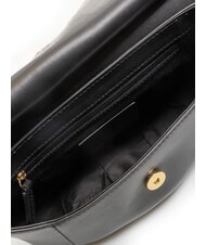 THE BRIDGE ERICA Geantă de umăr din piele Negru de aur - Genți femei - 5