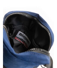 BLAUER BALLISTIC Geantă mică cu buzunare multiple BLUE - Genți de umăr bărbați - 5