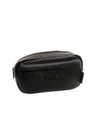 BLAUER WALLSTREET Borsetă cu imprimeu Saffiano și buzunar BLACK - Borsete de brâu - 4