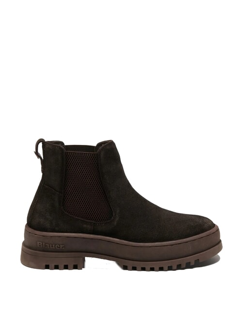 IUKA Ghete din piele pentru gleznă maron &icirc;nchis - Pantofi bărbați