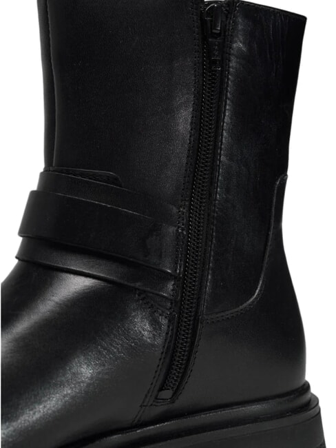 CLARE Ghete din piele pentru gleznă BLACK - Pantofi femei