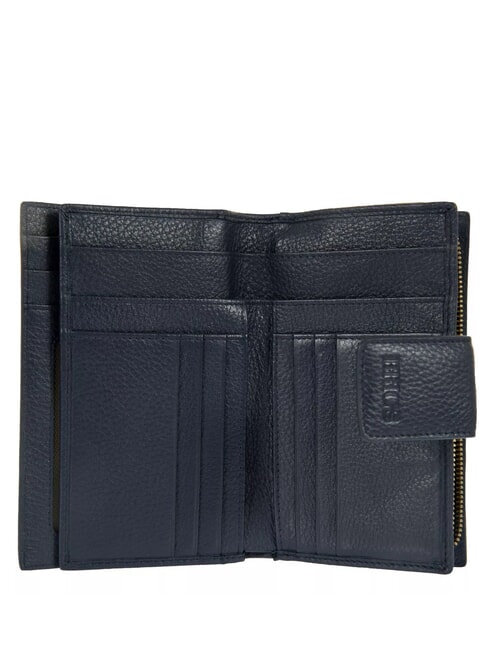 MARMOLADA Portofel din piele ciocănită albastru - Portofele femei