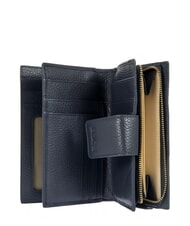 BRIC’S MARMOLADA Portofel din piele ciocănită albastru - Portofele femei - 4