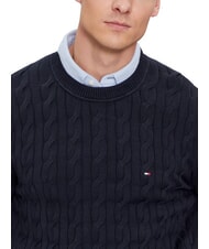 TOMMY HILFIGER TH  Pulover cu guler rotund cerul deșertului - Pulovere pentru bărbați - 3