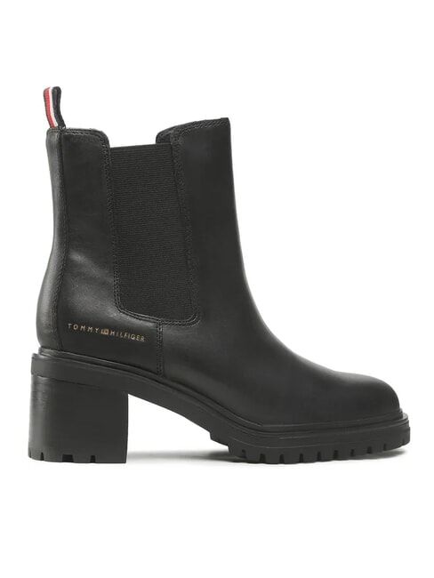 TH Ghete din piele pentru gleznă negru - Pantofi femei