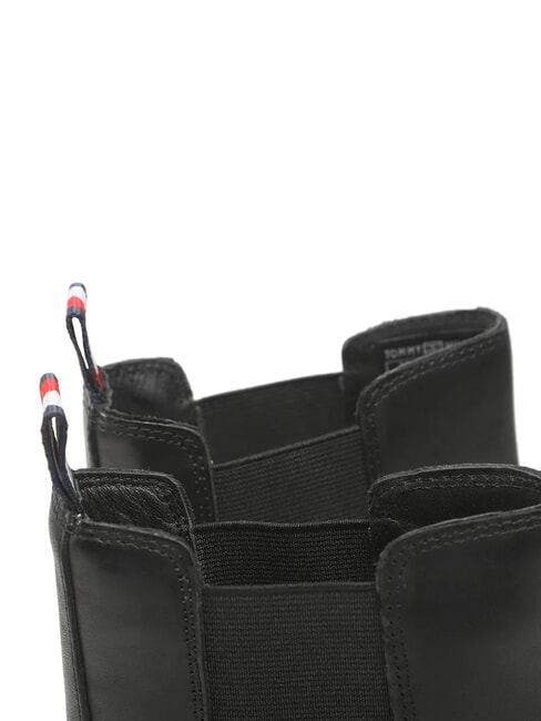 TH Ghete din piele pentru gleznă negru - Pantofi femei