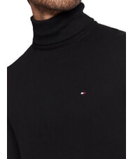 TOMMY HILFIGER TH  Pulover cu guler înalt negru - Pulovere pentru bărbați - 3
