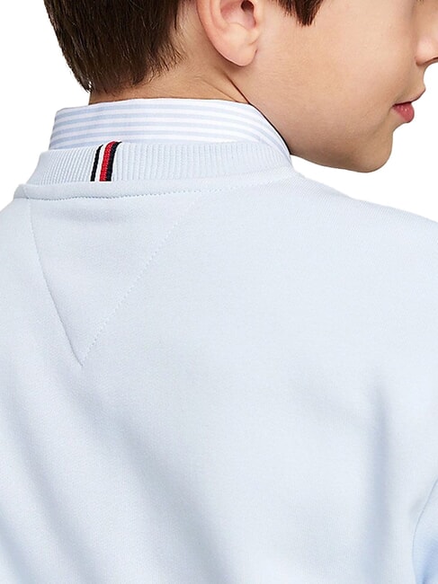 TH KIDS Hanorac cu guler rotund și imprimeu albastru răcoros - Hanorac pentru bebeluși