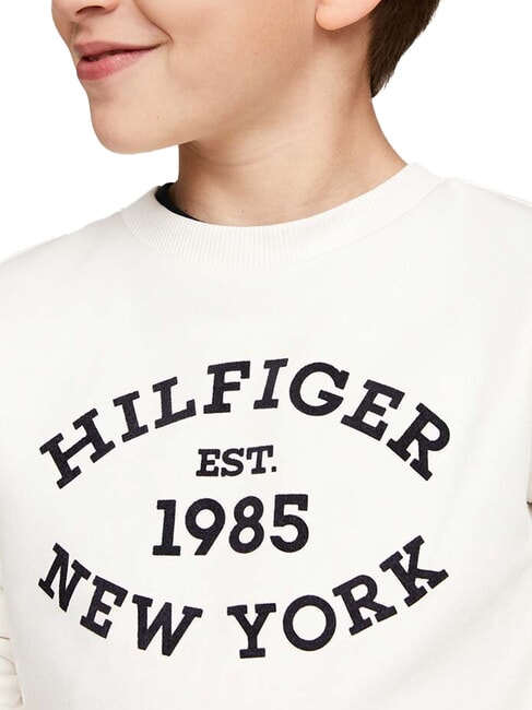 TH KIDS Hanorac cu guler rotund și imprimeu alb antic - Hanorac pentru bebeluși