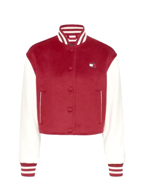 TH JEANS Jachetă scurtă din amestec de lână roșu de regată - Jachete pentru femei