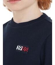 TOMMY HILFIGER TH KIDS Hanorac cu guler rotund și emblemă cu logo cerul deșertului - Hanorac pentru bebeluși - 3