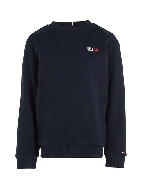 TH KIDS Hanorac cu guler rotund și emblemă cu logo cerul deșertului - Hanorac pentru bebeluși