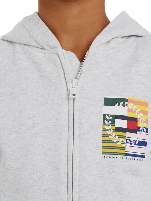 TH KIDS Hanorac cu fermoar complet nou gri deschis heather - Hanorac pentru bebeluși