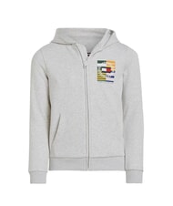 TOMMY HILFIGER TH KIDS Hanorac cu fermoar complet nou gri deschis heather - Hanorac pentru bebeluși - 4