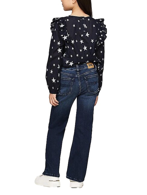 TH KIDS Blugi evazați albastru-negru - Pantaloni pentru copii