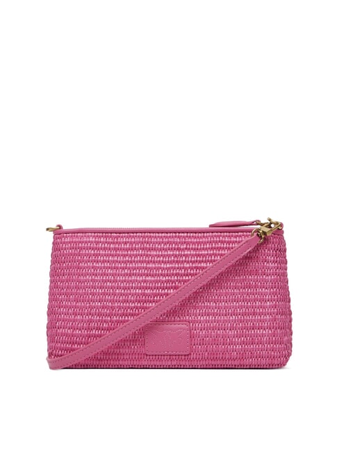 FLAT Geantă de umăr tip poșetă din rafie cu curea de mână ch-sfecla de aur antic - Genți femei