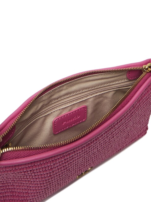 FLAT Geantă de umăr tip poșetă din rafie cu curea de mână ch-sfecla de aur antic - Genți femei