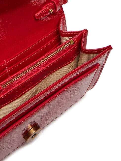 LOVE ONE Geantă mini de umăr strălucitoare aur roșu-vechi - Genți femei