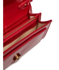 PINKO LOVE ONE Geantă mini de umăr strălucitoare aur roșu-vechi - Genți femei - 6