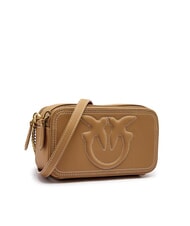 PINKO CARRIE Geanta mini de umar, din piele nugat-aur antic - Genți femei - 2