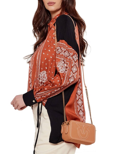 CARRIE Geanta mini de umar, din piele nugat-aur antic - Genți femei