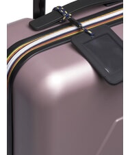 KWAY EUDOXIE LOGO Cărucior pentru bagaje de mână trandafiri rozalii - Bagaje de mână - 4