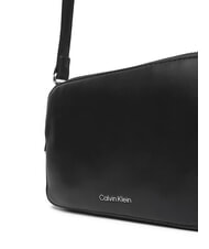 CALVIN KLEIN SIGNATURE LOGO STRAP Geantă cu funcție dublă pentru cameră negru / argintiu vechi - Genți femei - 4