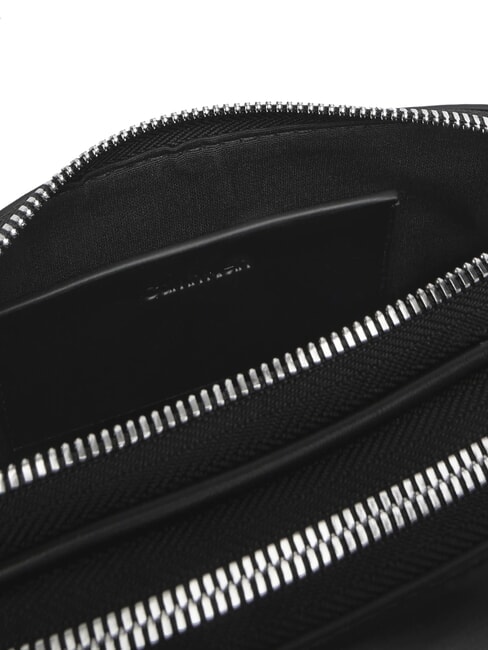 SIGNATURE LOGO STRAP Geantă cu funcție dublă pentru cameră negru / argintiu vechi - Genți femei