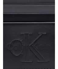 CALVIN KLEIN BOLD LOGO Suport card de credit din piele pe negru - Portofele bărbați - 3