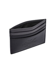 CALVIN KLEIN BOLD LOGO Suport card de credit din piele pe negru - Portofele bărbați - 4
