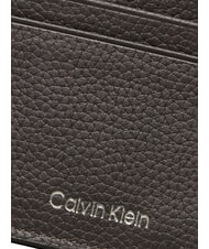 CALVIN KLEIN FOIL EMBOSS  Portcard plat din piele maro închis - Portofele bărbați - 3