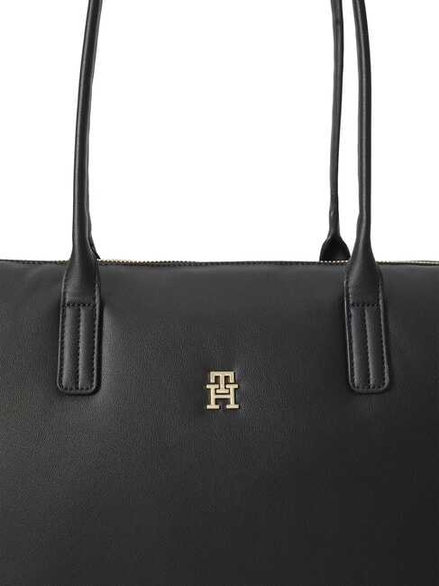 POPETTE SOFT Geantă de cumpărături de umăr negru - Genți femei