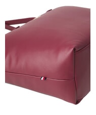 TOMMY HILFIGER POPETTE SOFT Geantă de cumpărături de umăr roșu profund - Genți femei - 4