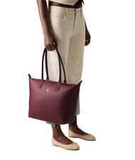 TOMMY HILFIGER POPETTE SOFT Geantă de cumpărături de umăr roșu profund - Genți femei - 6