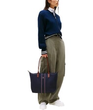 TOMMY HILFIGER POPETTE Geantă de cumpărături de umăr space blue corp - Genți femei - 5