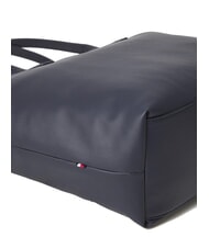 TOMMY HILFIGER POPETTE SOFT Geantă de cumpărături de umăr albastru spațial/negru - Genți femei - 4