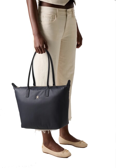 POPETTE SOFT Geantă de cumpărături de umăr albastru spațial/negru - Genți femei