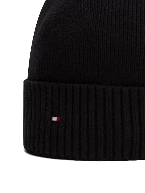 TH FLAG Căciulă beanie din bumbac cu manșetă negru - Căciuli
