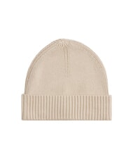 TOMMY HILFIGER TH FLAG Căciulă beanie din bumbac cu manșetă bej clasic - Căciuli - 2