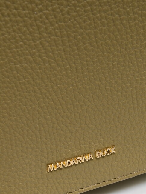 MELLOW Geantă de umăr din piele cu clapă aloe - Genți femei