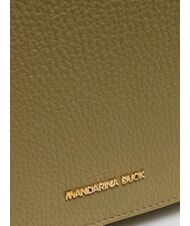 MANDARINA DUCK MELLOW Geantă de umăr din piele cu clapă aloe - Genți femei - 3