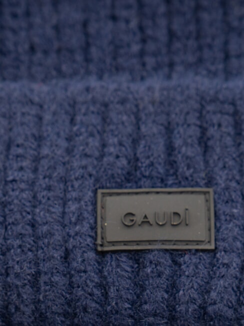 EVAN Căciulă beanie cu manșetă albastru - Căciuli