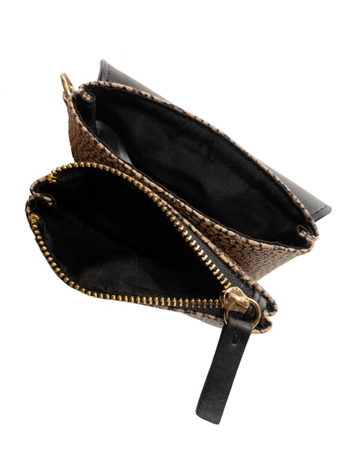 BRUNCH Portofel cu carabină natural op / negru - Portofele femei