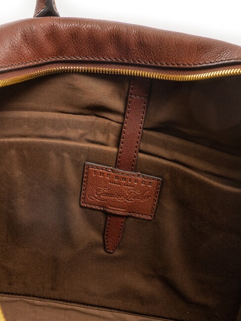 SERRISTORI Servietă din piele pentru laptop de 13" BROWN - Serviete birou