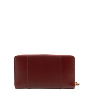 THE BRIDGE VIGNA  Portofel din piele cu fermoar Chianti / Bordeaux / Aur - Portofele femei - 3