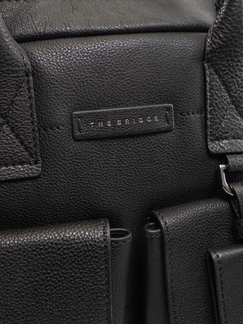 SERRISTORI Servietă din piele pentru laptop de 13" negru - Serviete birou