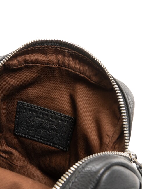 SERRISTORI Geantă de piele negru - Genți de umăr bărbați