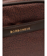 BORBONESE DOWNTOWN Geantă mică de umăr teracotă - Genți femei - 3