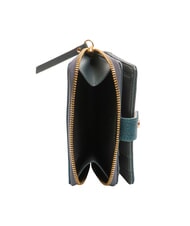 BORBONESE FLEXOS SOFT Portofel mediu cu buzunar pentru monede octan - Portofele femei - 4